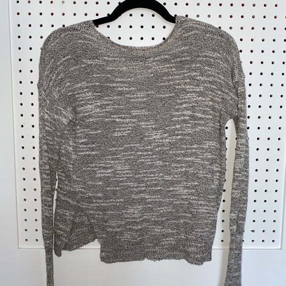 Grey Hollister sweater with scoop neck - Picture 2 of 2